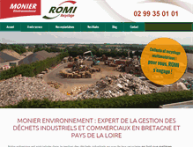 Tablet Screenshot of monier-environnement.com